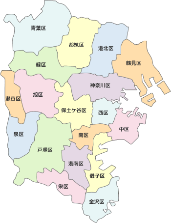 横浜の地図